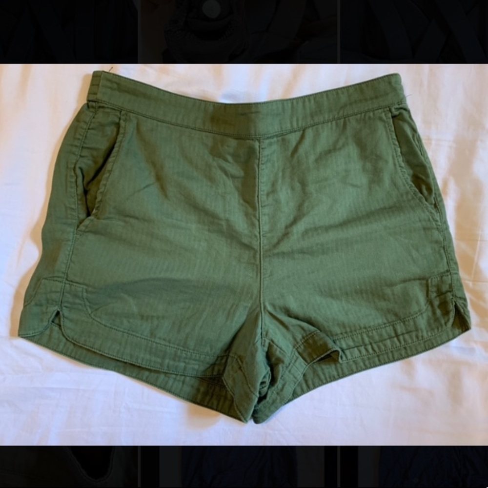 J Crew Army Green Shorts